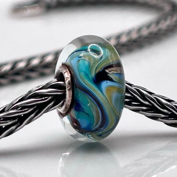 TROLLBEADS Rare Van Gogh Unique #4 LAA 925S colorful swirls, style of the artist - Picture 6 of 8